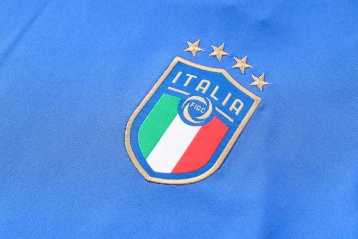 Italy 2022-2023 Short Sleeve Training Set in Colorful Blue (with 5-inch Shorts) - 图片 7