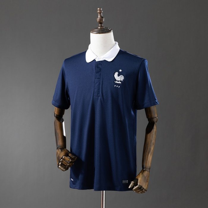 France 2014 Home Retro Shirt - 图片 7