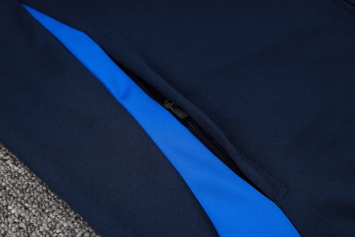 Italy 24-25 Long Zipper Jacket Navy Blue - 图片 4
