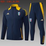Italy 24-25 Long Zipper Jacket Navy Blue