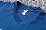 Italy 22-23 Blue Short Sleeve Training Suit with 5-Point Shorts - 图片 6