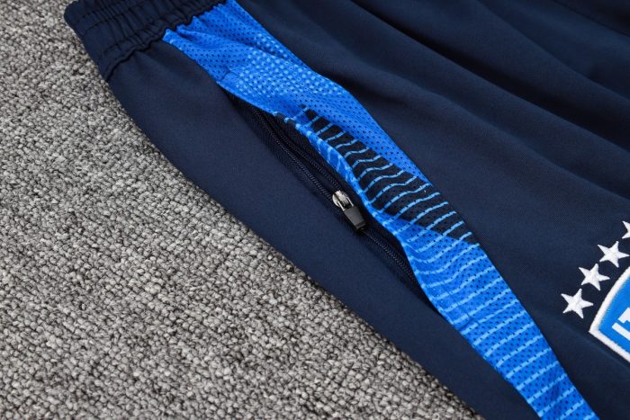 Italy 24-25 Short Sleeve Training Set in Royal Blue (with 3/4 Pants) - 图片 3