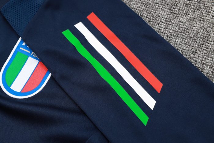 Italy 24-25 Short Sleeve Training Set in Royal Blue (with 3/4 Pants) - 图片 6