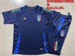 Italy 24-25 Short Sleeve Training Set in Royal Blue (with 3/4 Pants) - 图片 9