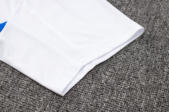 Italy 24-25 White Short Sleeve Training Set with 3/4 Pants - 图片 6