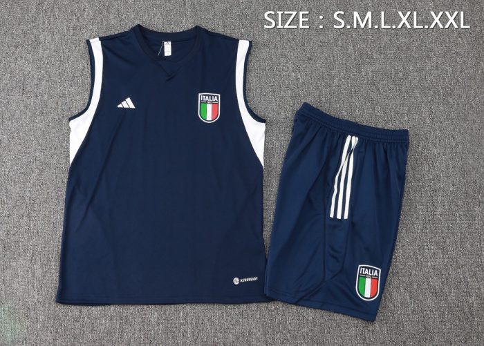 Italy 23-24 Vest (White Adidas Logo) - 图片 2