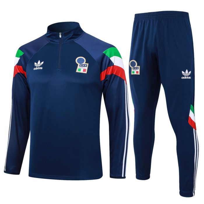 Italy 24/25 Half-Zip Jacket Blue (Sleeves Red White Green) - 图片 8