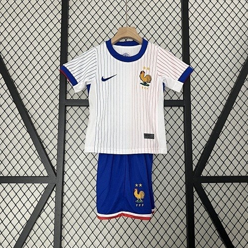 JER-7552_1 France 2024 Away Kids Jersey - 图片 1