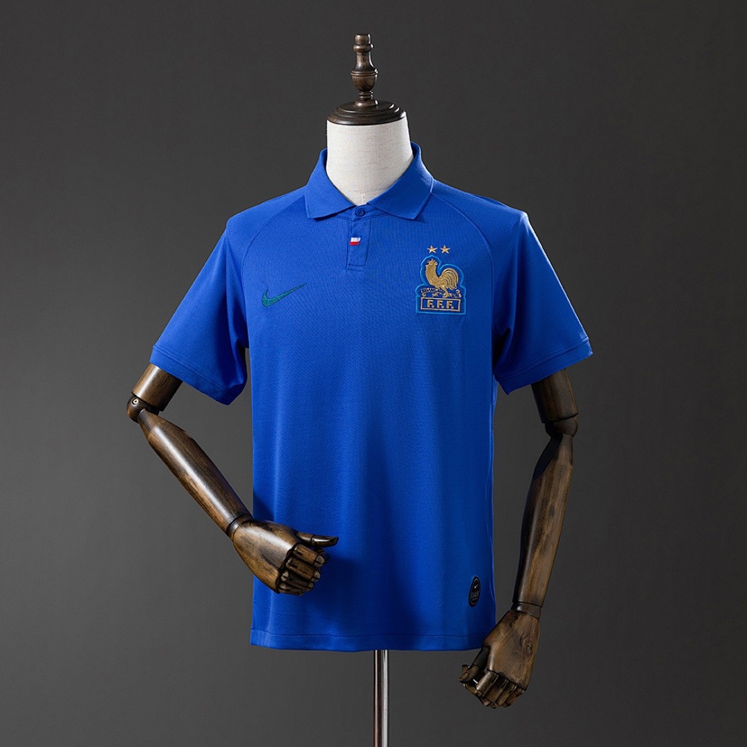 JER-7569_1 France 120th Anniversary Blue Retro Jersey - 图片 1