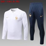 France 22/23 White Half-Zip Jacket