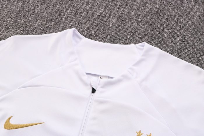 France 22/23 White Half-Zip Jacket - 图片 7