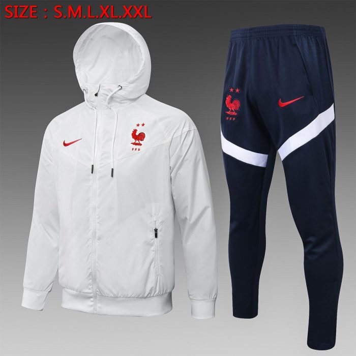 France 21-22 White Windbreaker - 图片 2
