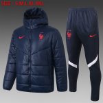 France 2021 Navy Blue Cotton Jacket - 图片 2