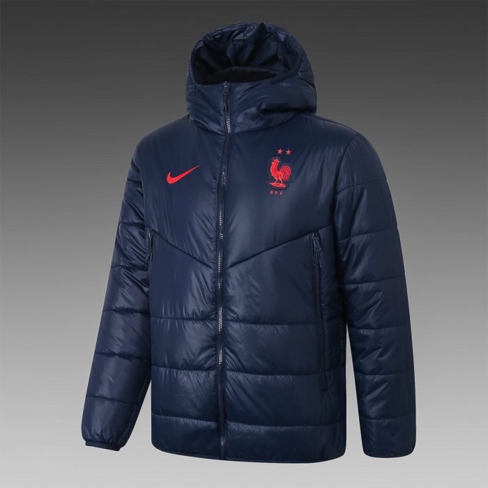 France 2021 Navy Blue Cotton Jacket - 图片 3
