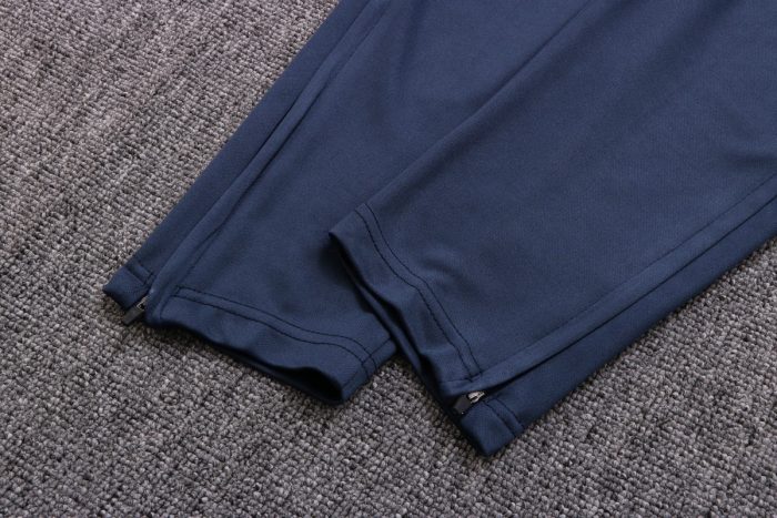 France 22/23 Colorful Blue Short Sleeve Training Suit with Pants - 图片 3