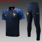 France 22/23 Polo Shirt Navy Blue