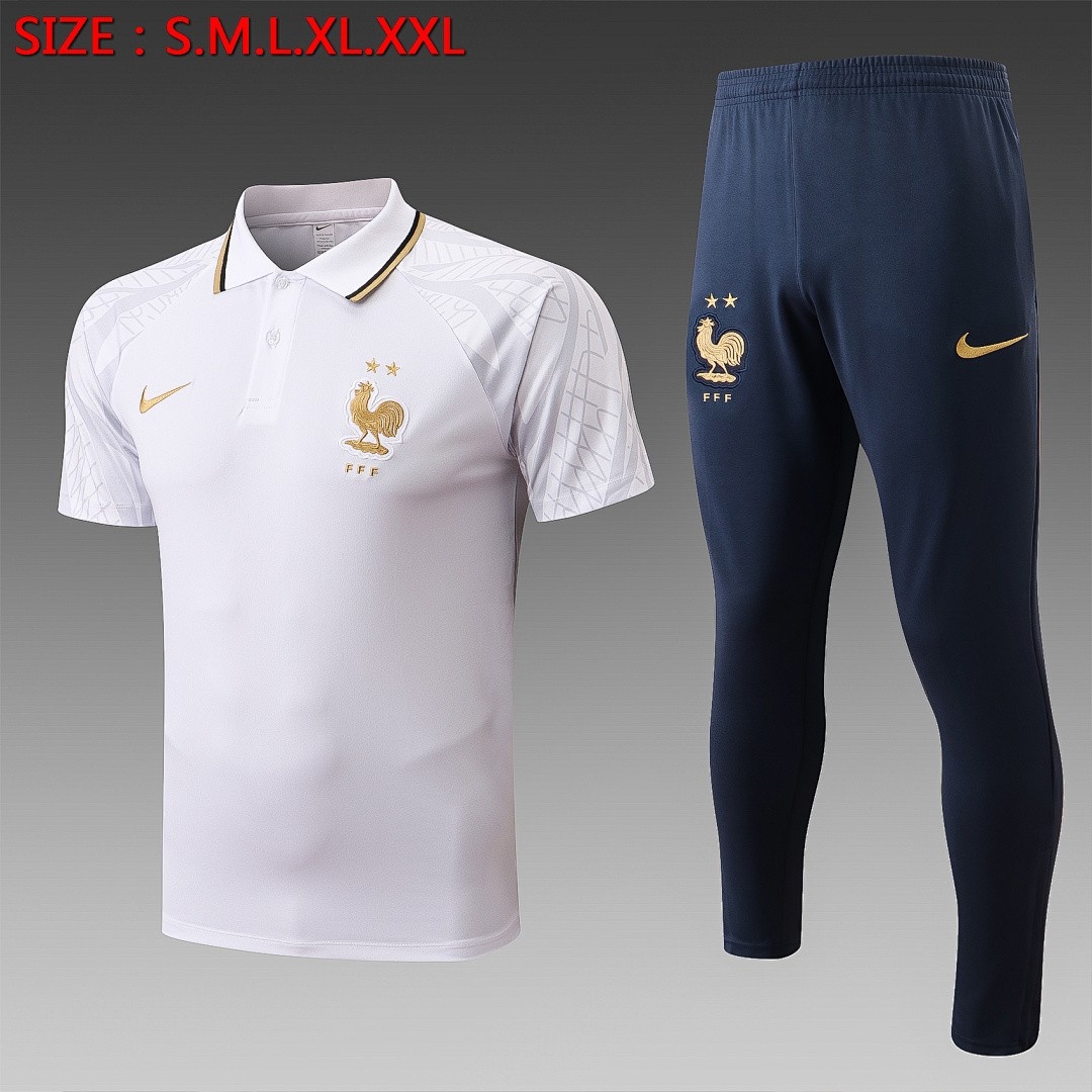 France 22/23 White Polo