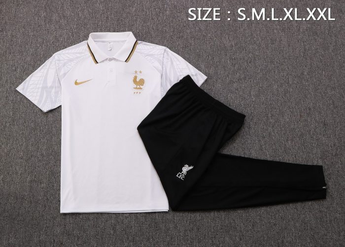 France 22/23 White Polo - 图片 6