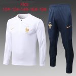 France 22/23 White Half-Zip Jacket Kids - 图片 2