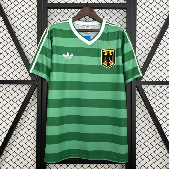 Germany 1984 Retro Green Jersey - 图片 2