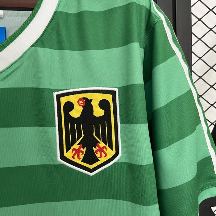 Germany 1984 Retro Green Jersey - 图片 3