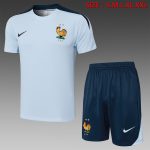 France 24/25 Light Blue Short Sleeve Training Suit