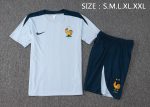 France 24/25 Light Blue Short Sleeve Training Suit - 图片 2