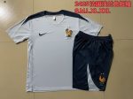 France 24/25 Light Blue Short Sleeve Training Suit - 图片 9