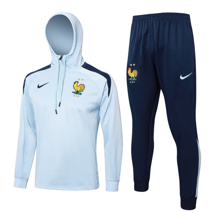 France 24/25 Half-Zip Jacket Light Blue - 图片 8