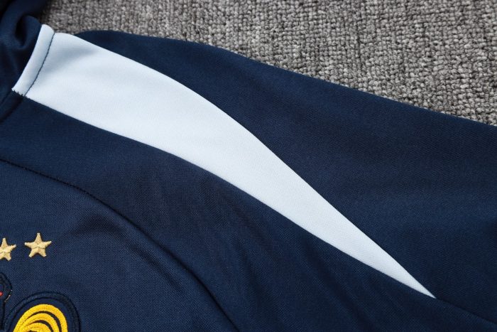 France 24/25 Half-Zip Jacket Blue - 图片 6