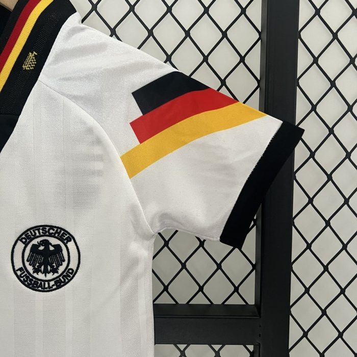 Germany 1992 Home Kids Jersey - 图片 2