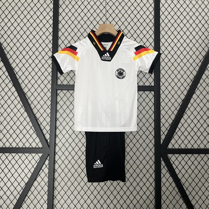 Germany 1992 Home Kids Jersey - 图片 4