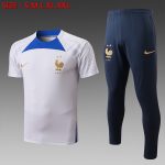 France 22/23 White Short Sleeve Training Suit
