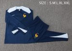 France 24/25 Semi-Zip Jacket Navy Blue - 图片 2