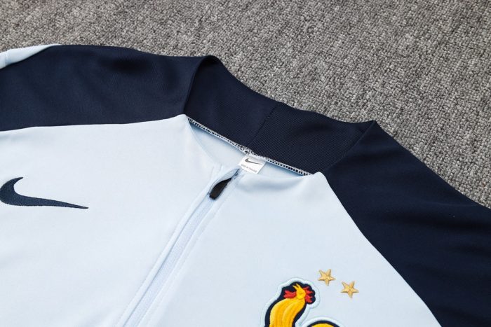 France 24/25 Half-Zip Jacket Light Blue - 图片 6