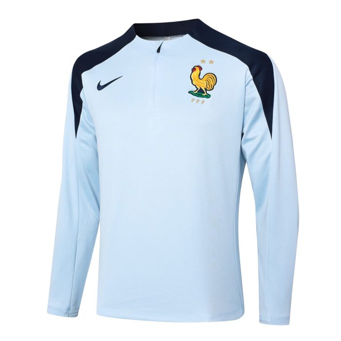 France 24/25 Half-Zip Jacket Light Blue - 图片 8