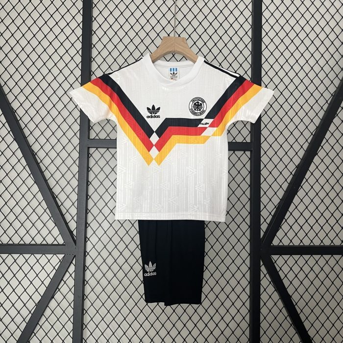 Germany 1990 Home Kids Jersey - 图片 3