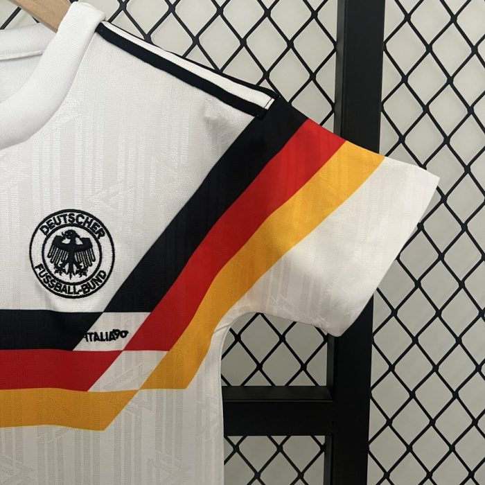 Germany 1990 Home Kids Jersey - 图片 9