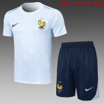 France 24/25 Light Blue Splatter Short Sleeve Training Shirt