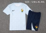 France 24/25 Light Blue Splatter Short Sleeve Training Shirt - 图片 2