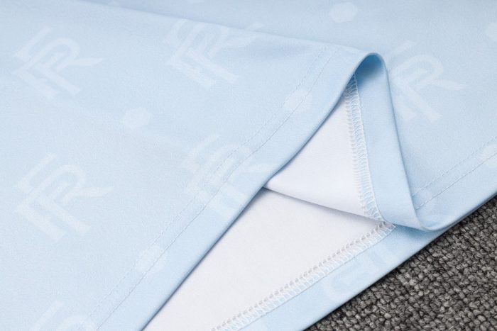 France 24/25 Light Blue Splatter Short Sleeve Training Shirt - 图片 4