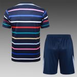 France 24/25 Blue Stripe Short Sleeve Training Shirt - 图片 2