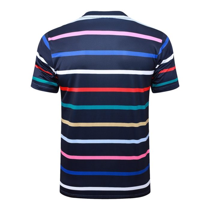 France 24/25 Blue Stripe Short Sleeve Training Shirt - 图片 3
