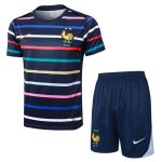 France 24/25 Blue Stripe Short Sleeve Training Shirt - 图片 4