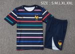 France 24/25 Blue Stripe Short Sleeve Training Shirt - 图片 5