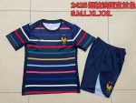 France 24/25 Blue Stripe Short Sleeve Training Shirt - 图片 9