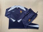 France 24/25 Semi-Zip Jacket Kids Blue - 图片 3
