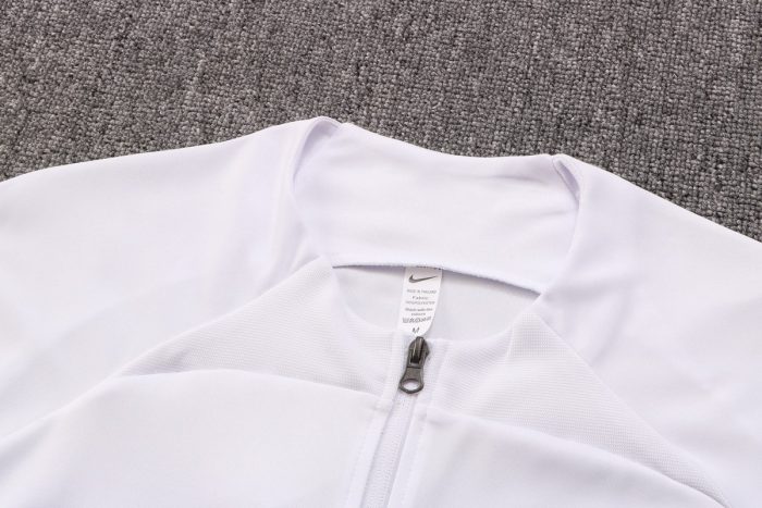 France 22/23 White Long Zip Jacket - 图片 8