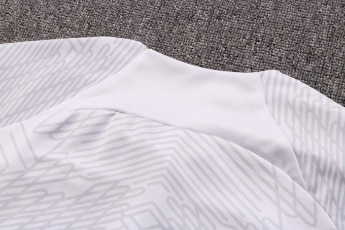 France 22/23 White Half-Zip Jacket - 图片 2