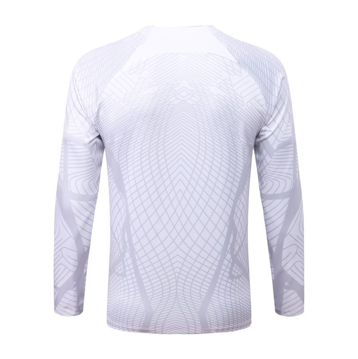 France 22/23 White Half-Zip Jacket - 图片 4
